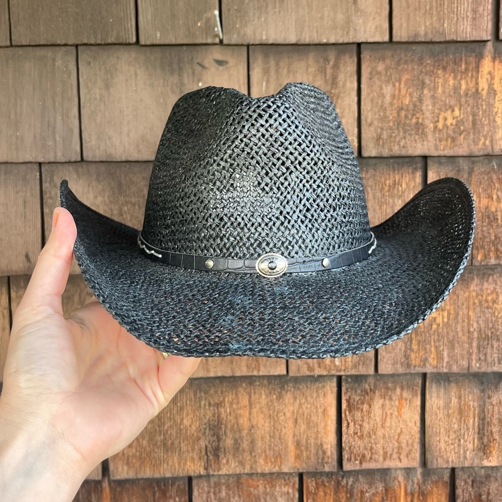 Stetson Black Mesh Woven Cowboy Hat XL